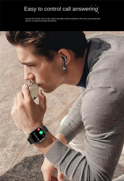 D8 Bluetooth headset Smartwatch two-in-one - Full screen Touch Bluetooth