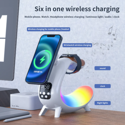 6 in 1 Wireless Magnetic Phone Charger
