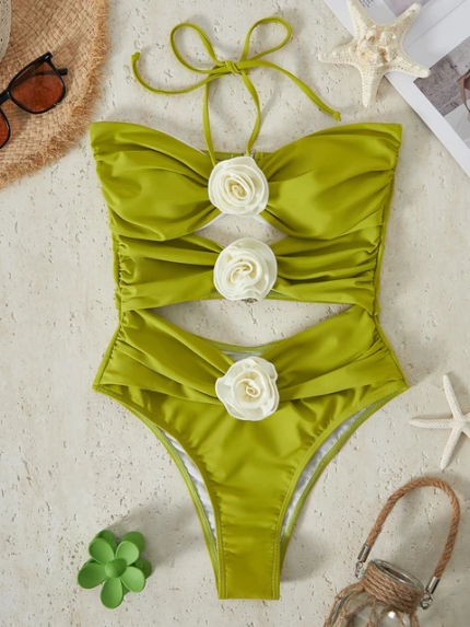 flower bathing suit bikini