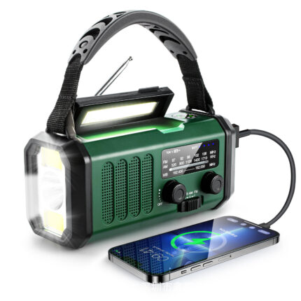 Emergency Hand Crank Solar Radio with SOS Am Fm Noaa Weather Radio with Flashlight