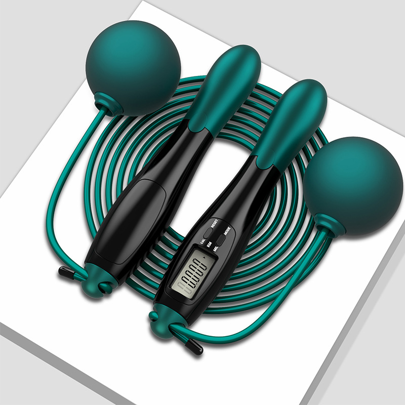Counting Jump Rope ball Steel PVC Skipping Rope Exercise