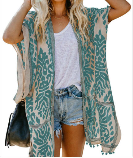 Summer Beach Hawaiian Vacation Long Kimono Cardigans