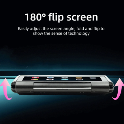 180° Foldable Screen 6.86’‘ Car Radio Multimedia Player Portable Mp5 Wireless Carplay Display Android Auto DVR Camera Supported