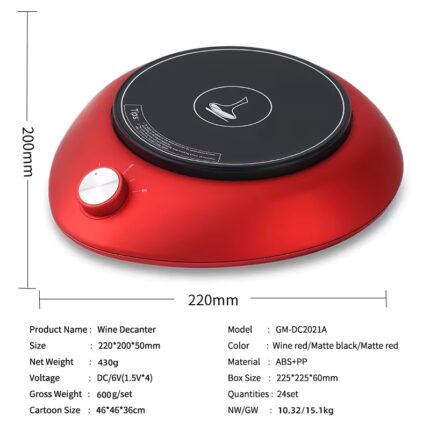 Electronic Intelligent Automatic Vinturi Red Wine Decanter Aerator
