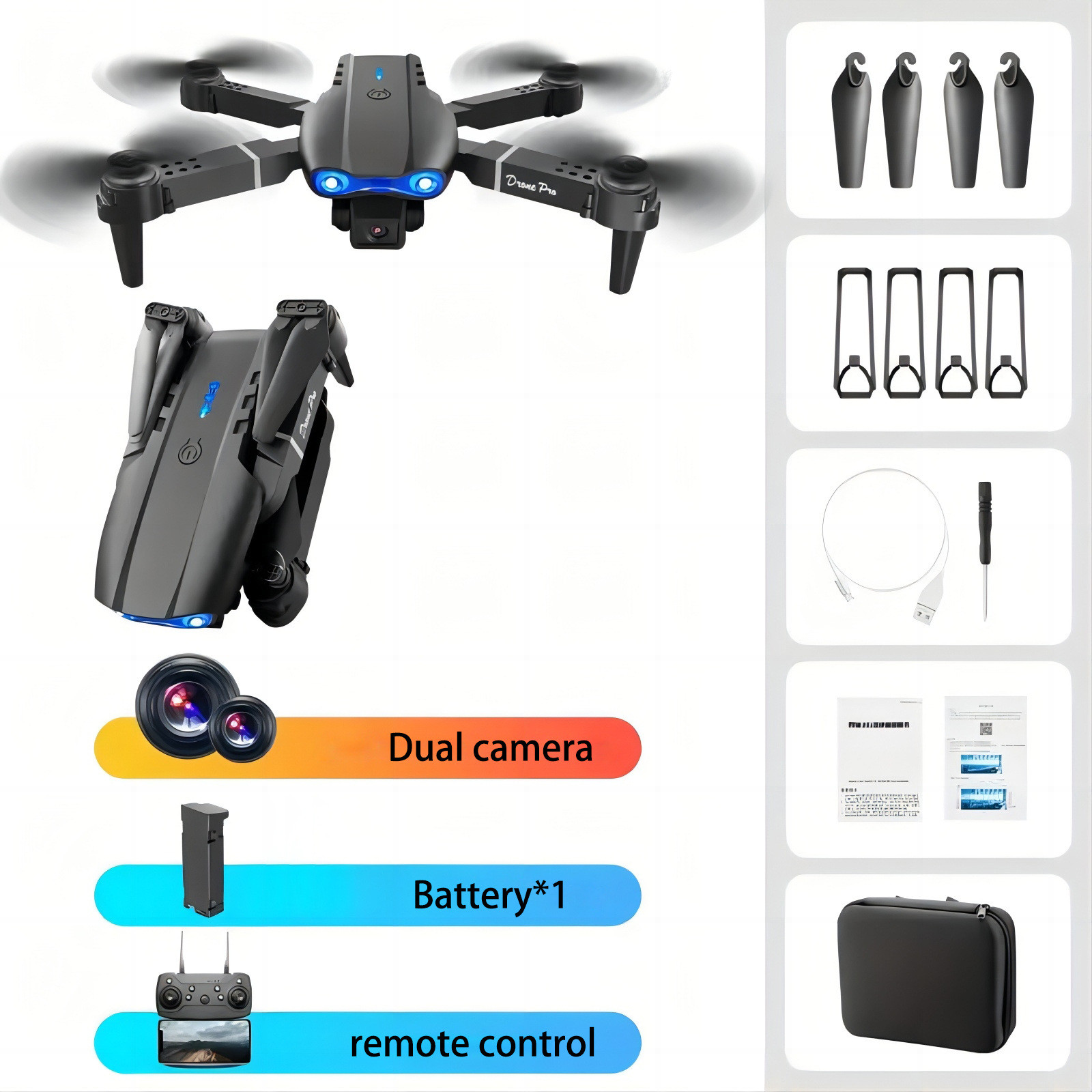 E99Pro RC Drone 4K Professinal