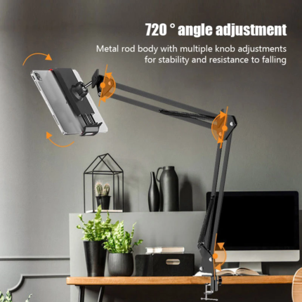 360 Degree Long Arm Tablet Holder Stand