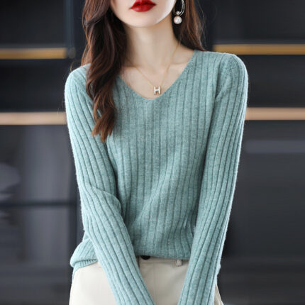 Women Sweater Long Sleeve Top Knitted
