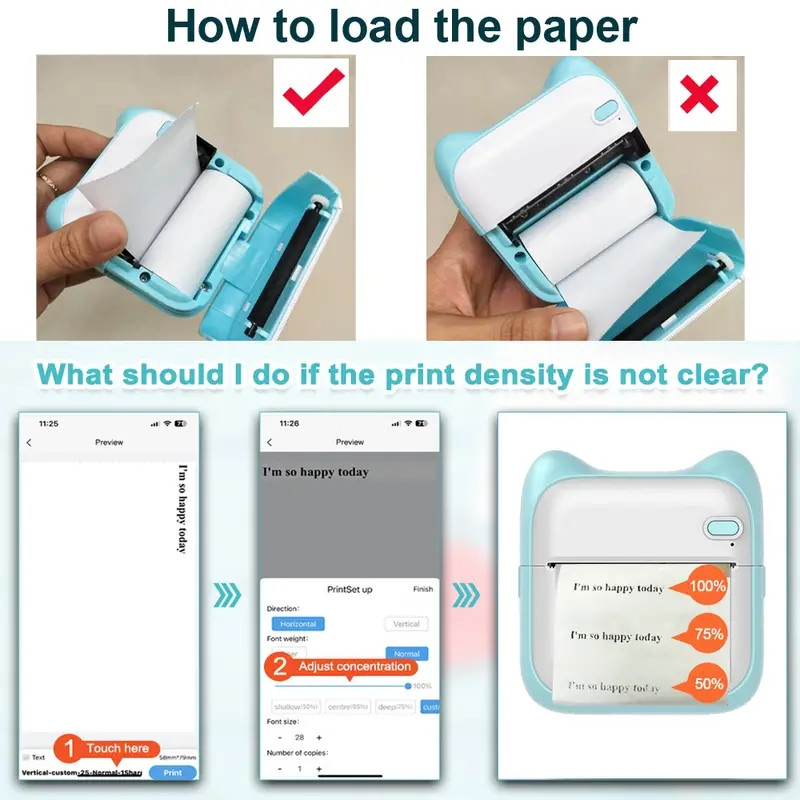 Portable Wireless Mini Printer