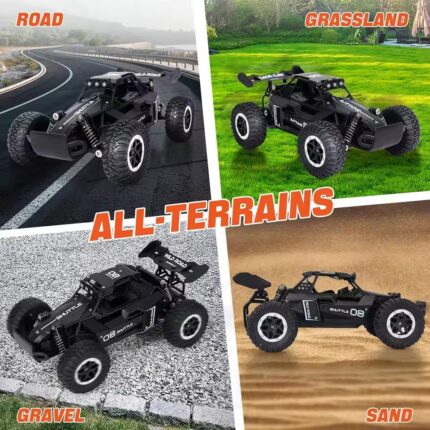 1:16 2.4G Model 2WD High-Speed Off-road RC Car With LED Light Remote Control Climbing Vehicle Outdoor