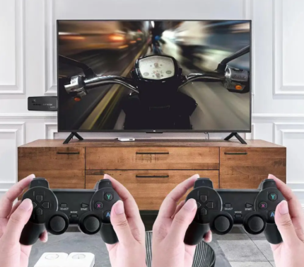 Video Game Stick Lite 4K HD Video Game M8 Console 64GB Double Wireless Controller For 10000 Retro Games