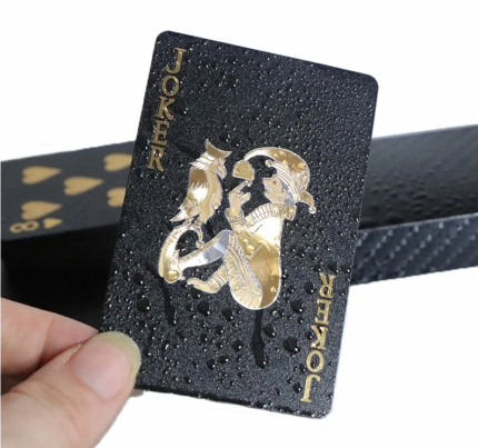 Black Gold Playing Cards = Waterproof