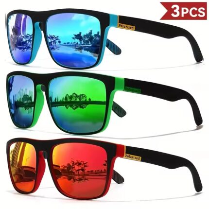 Fashion Vintage Square Polarized Sunglasses Men Women Driving Fishing Luxury Brand Designer Sun Glasses Driver's Eyewear UV400