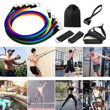 11pcs TPE Resistance Bands Set