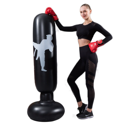 Boxing Punching Bag Boxing Muay Thai Inflatable Boxing Bag Training Pressure Relief Exercise Punching Stand Fitness Equipment