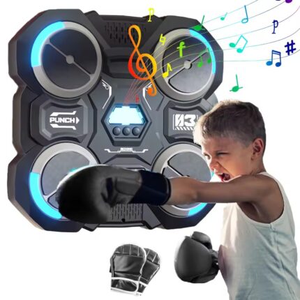Music Boxing Machine For Children Smart Music Boxing Machine Wall Mounted Decompression Wall Target Toys Boxing Trainer