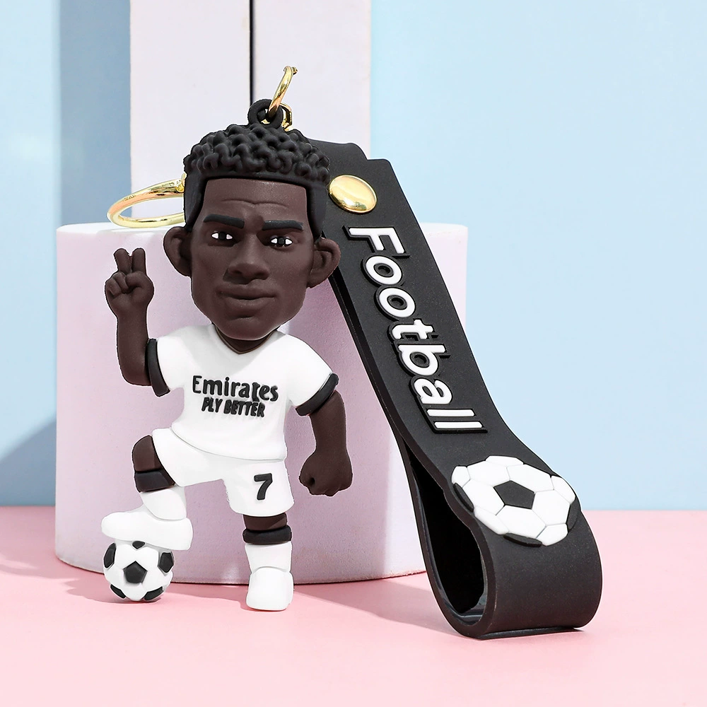 Football Star Keychain Soccer Player Bag