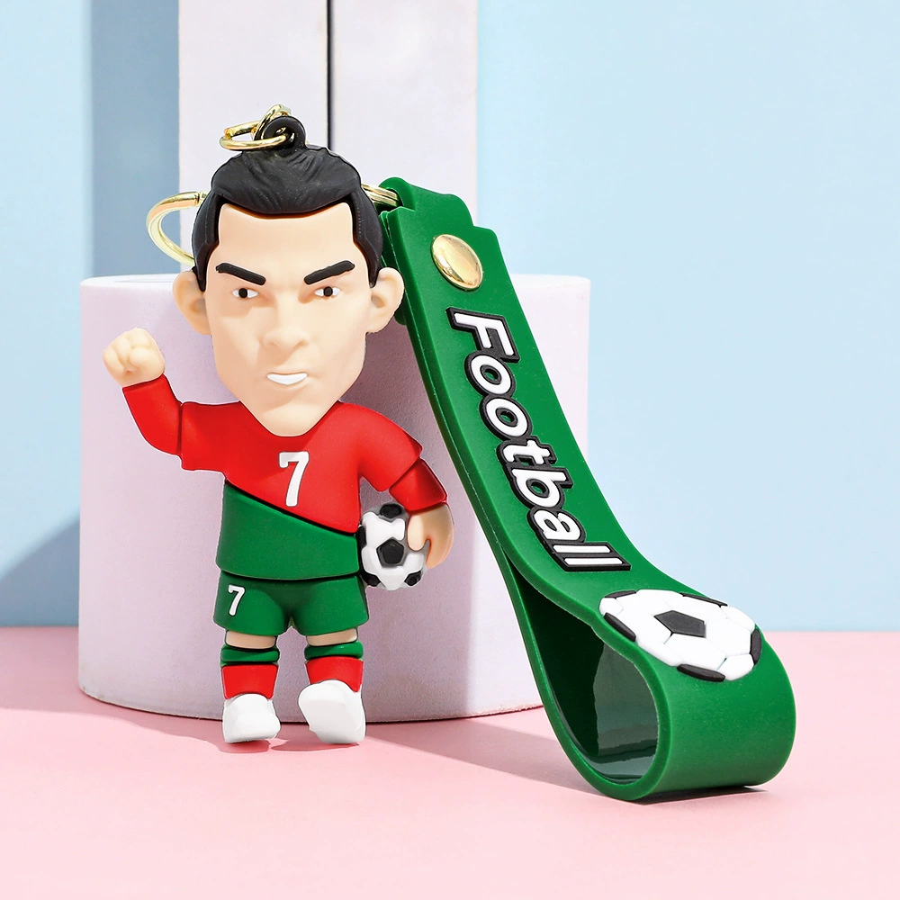 Football Star Keychain Soccer Player Bag