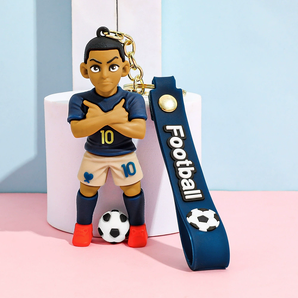 Football Star Keychain Soccer Player Bag