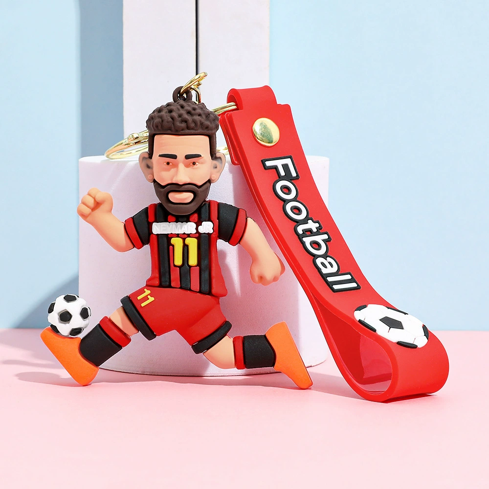 Football Star Keychain Soccer Player Bag