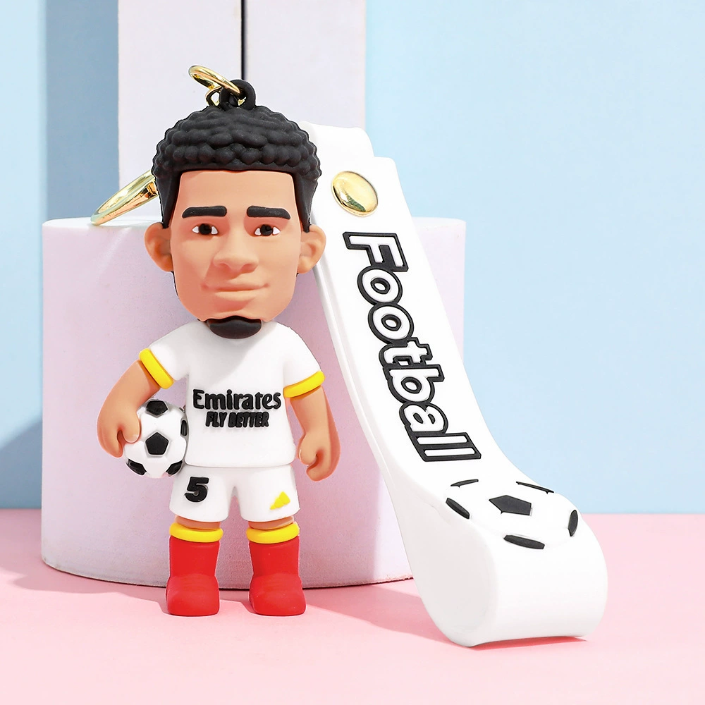 Football Star Keychain Soccer Player Bag