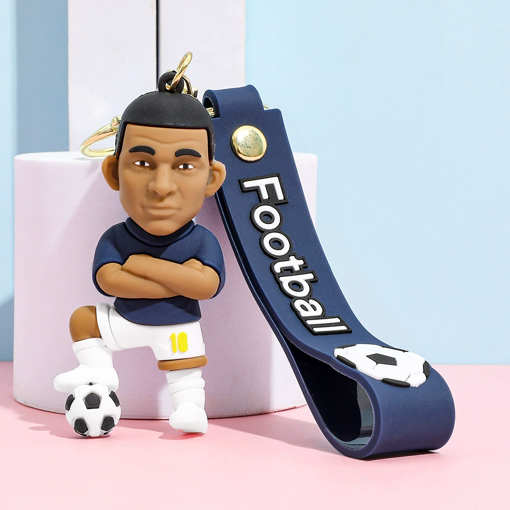 Football Star Keychain Soccer Player Bag