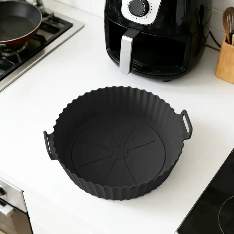 Silicone Air Fryer Baking Tray – Reusable, Non-Stick & Food-Safe Cooking Basket