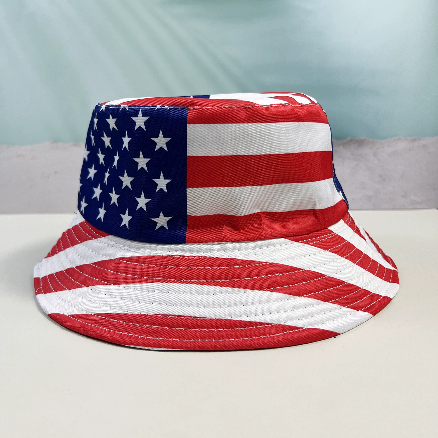 World Cup Flag Bucket Hat Double-Sided Soccer Fan Cap