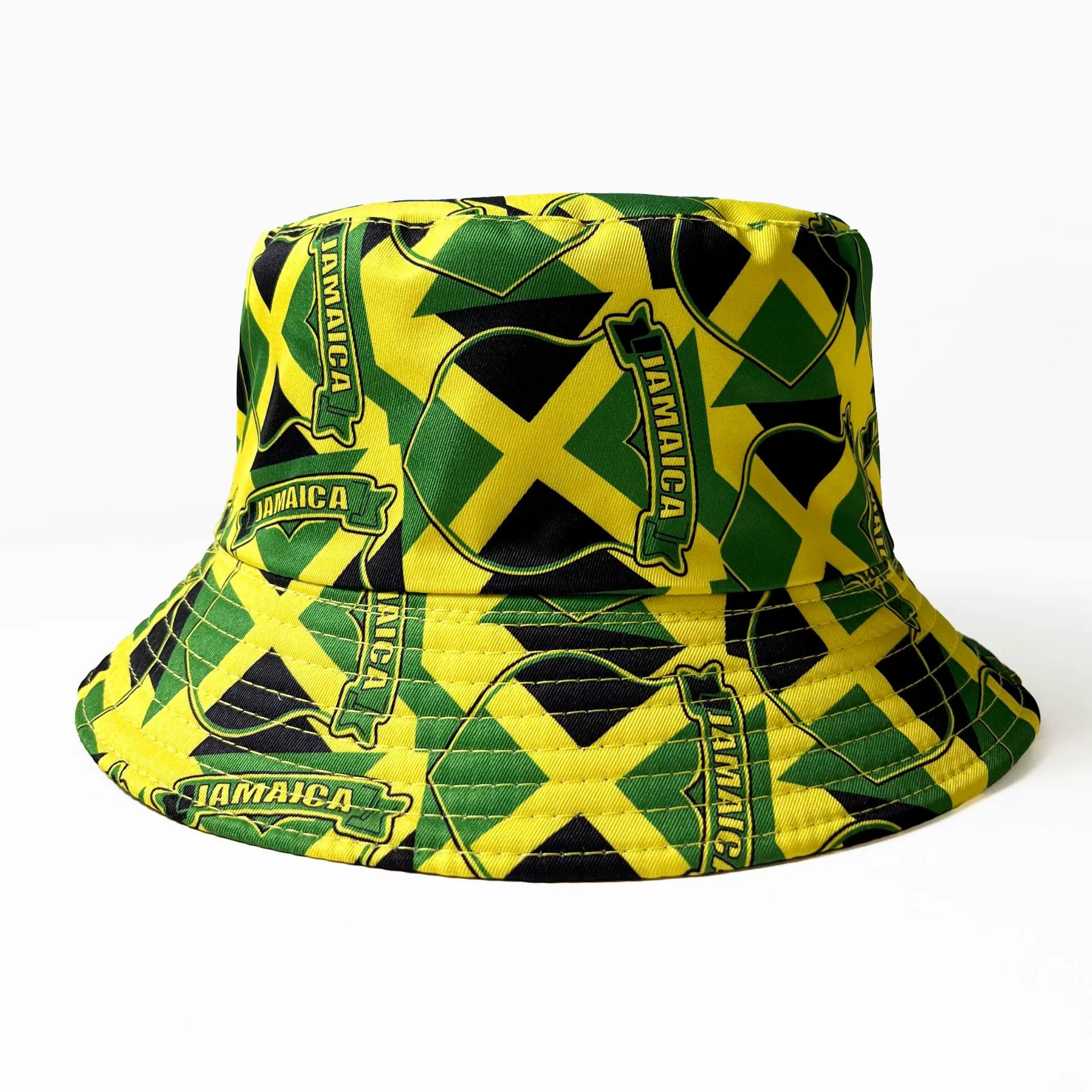 World Cup Flag Bucket Hat Double-Sided Soccer Fan Cap