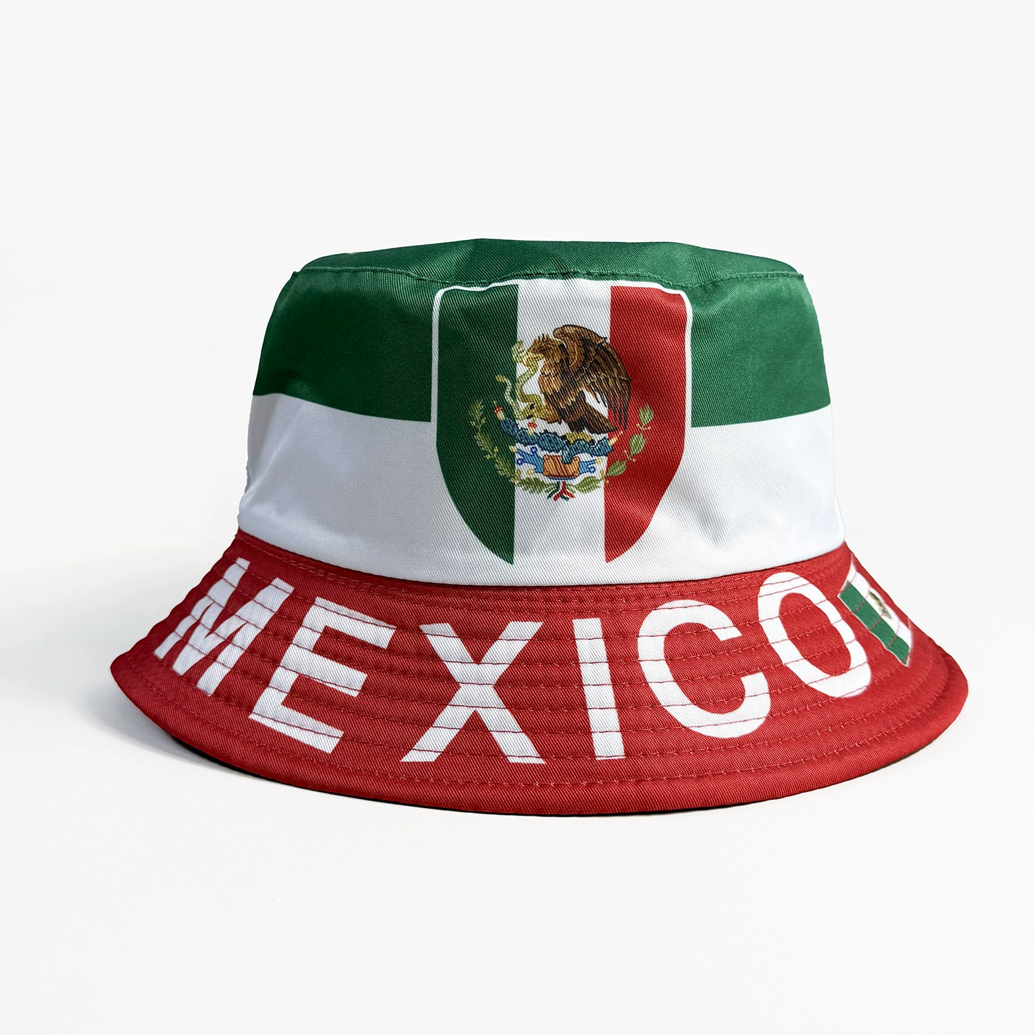 World Cup Flag Bucket Hat Double-Sided Soccer Fan Cap