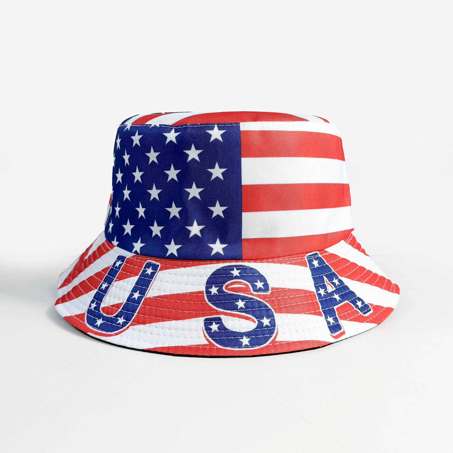 World Cup Flag Bucket Hat Double-Sided Soccer Fan Cap