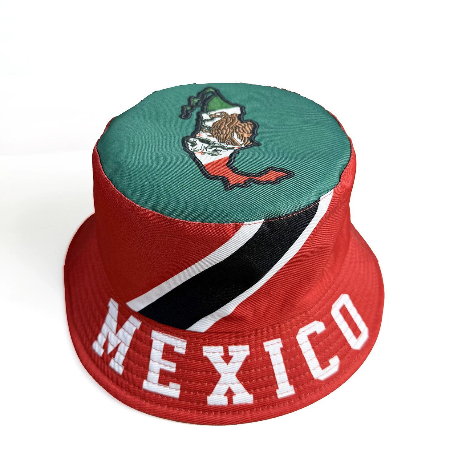 World Cup Flag Bucket Hat Double-Sided Soccer Fan Cap