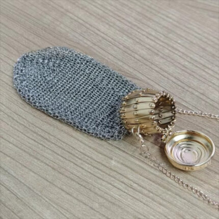 Collection Victorian 1920's English Coin Purse Top Mesh Twist Lid Gate Double Mesh Coin Holder Retro Stainless Steel Coin Bag