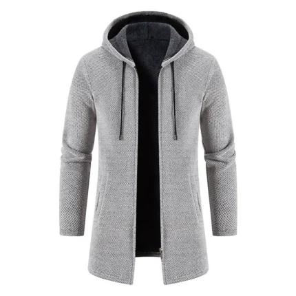 2025 Sweatwear Men's Hoodies Long Sleeve Sweatshirts for Men Zipper Hooded Mens Oversize Winter Top Jacket Coat Black Sweater
