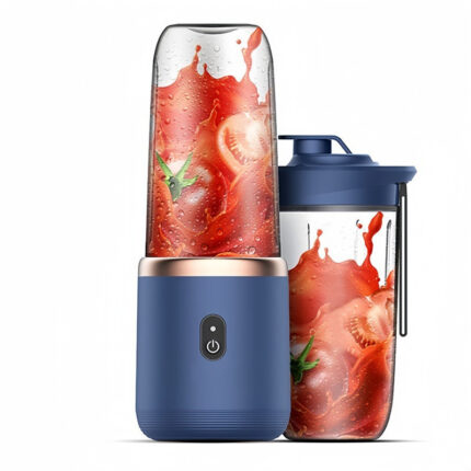 Portable Juicer Blender 400ml Electric Fruit Juicer USB Charging Lemon Orange Fruit Juicing Cup Smoothie Blender Machine 2cups