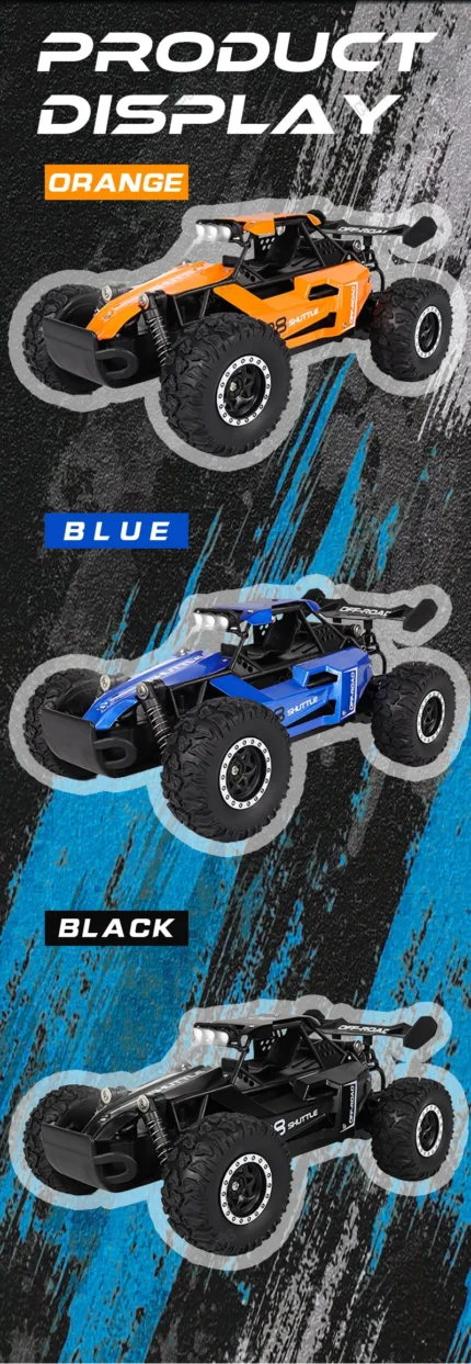 RC Cars 2WD 20KM/H High-Speed RC Drift Car 1:16 Scale LED Lights Remote Control Off-road Outdoor Racing Model Toy for Boy Adults