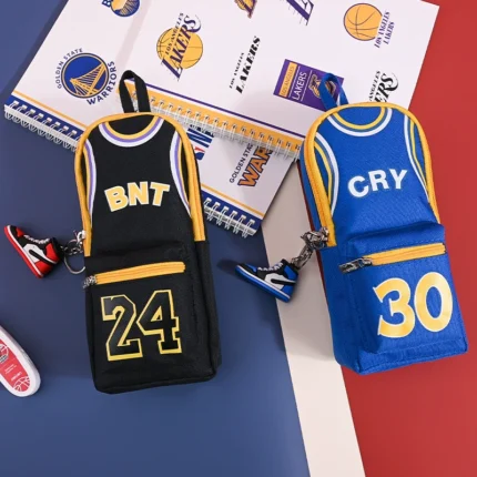 Waterproof Pencil Case Basketball Pencil Bag Multifunctional Pencil Box For Student Boy School Stationery