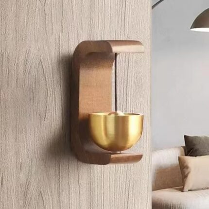 Wooden Wind Chimes Wireless Doorbell Entrance Door Bell Decorative Wind Bell for Home Opening Hanging Decorations