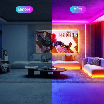 Bluetooth LED Strip Lights Smart SMD 5050 APP Remote Control Flexible Ribbon Diode Lamp Tape TV Backlights Game Room Home Decor