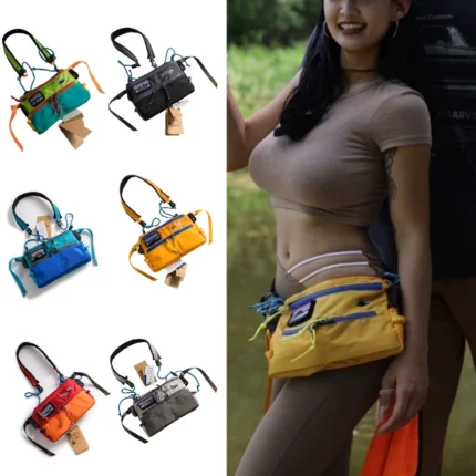 Men's and Women's Sports Envelope Bag, Casual Fishing Crossbody Bag, Versatile Tower Shoulder Bag, Workwear Style Phone Bag