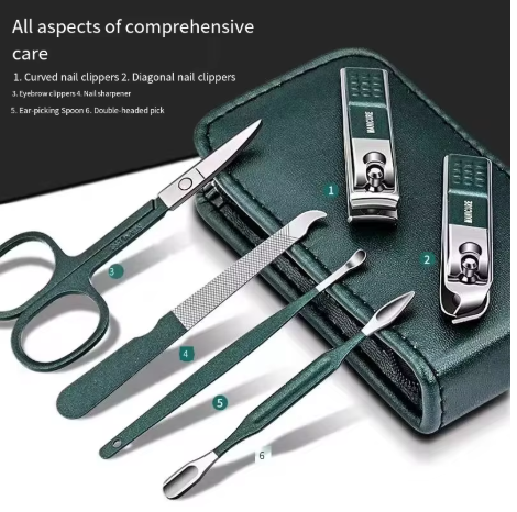 Nail Scissors Set Household High End Mens And Womens Special Nail Clippers Manicure Beauty Tools 6 Piece Portable Household