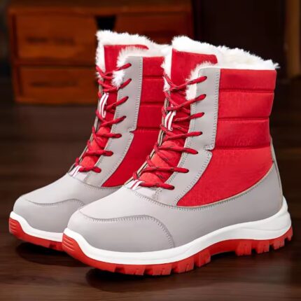 2026 Snow Boots Women New Ladies Shoes Platform Shoes Woman Flat Keep Warm Boots Ladies Casual Plush Mujer Winter Shoes Women 42