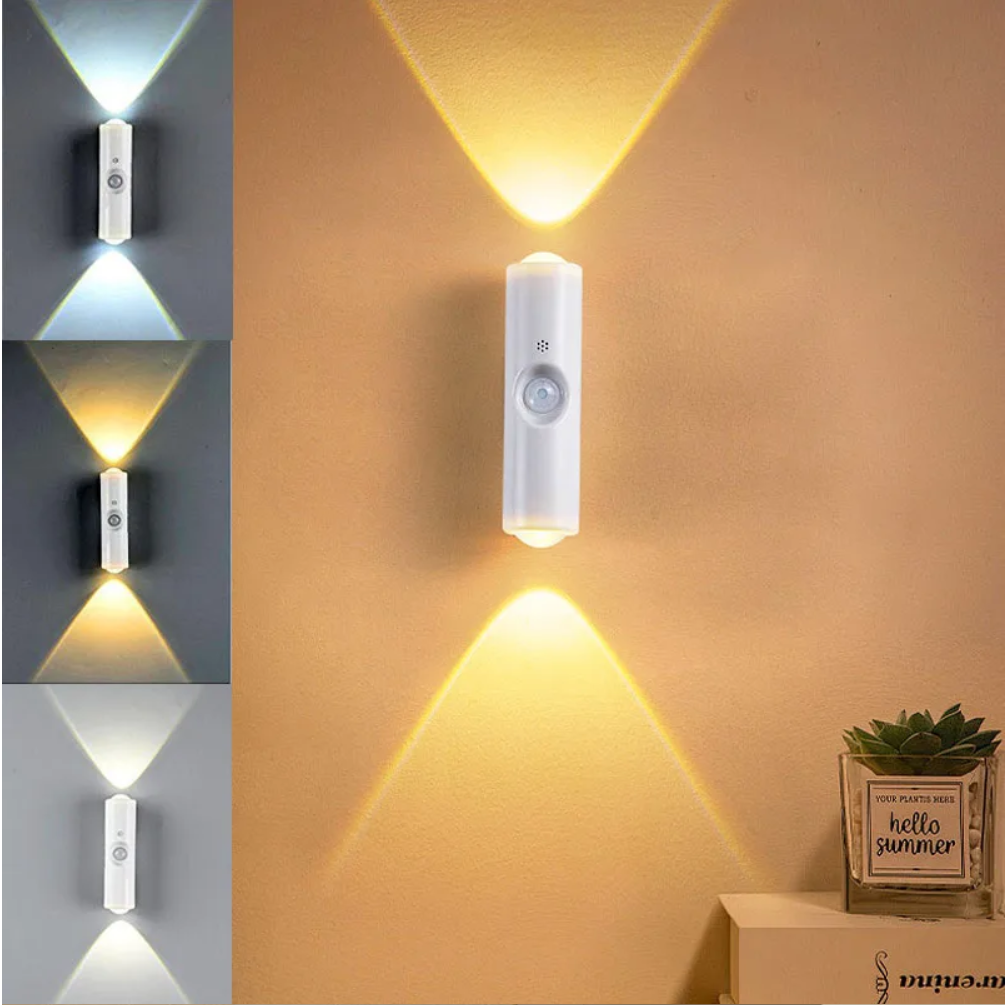 Magnetic Motion Sensor Rechargeable Wall Lamp for Bedroom Bathroom Closet Garden Home Decor