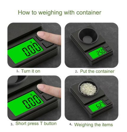 Precision Pocket Scale 1000g X 0.01g - Digital Gram Food Jewelry Ounces/Grains Scale with Backlit LCD - Mini Scale for Travel