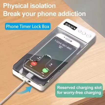T-shaped Opening Mobile Phone Self-discipline Lock Phone Box Intelligent Timing LCD Display Enhanced Self-discipline For Student