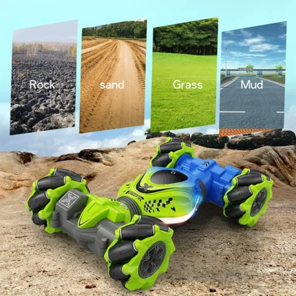 2025 4WD RC Stunt Car 2.4G Radio with 1 Battery Remote Control Cars RC Watch Gesture Sensor Rotation Electronic Toys Gifts