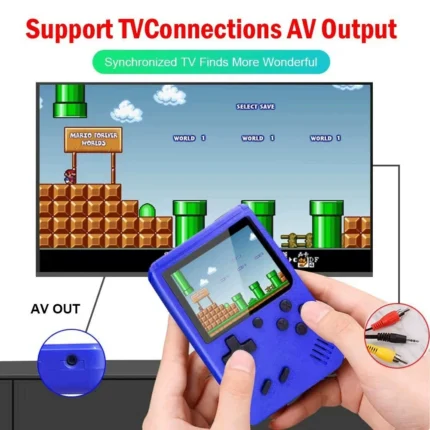 8-Bit Video Game Console 2.8 Inch LCD Retro Portable Mini Game Player Built-in 400 games AV Handheld Game Console For Kids Gift