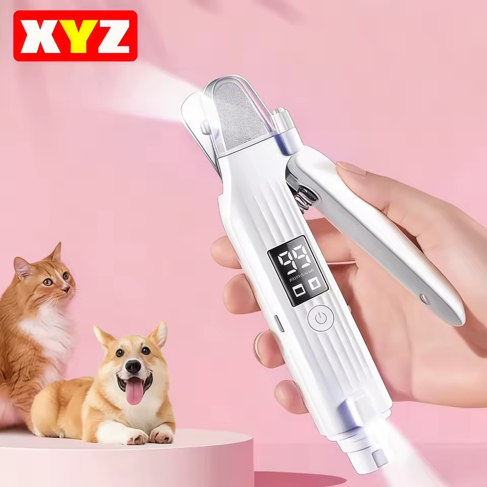 Pet Nail Grinder & Clipper – Safe & Painless Nail Trimming Tool for Dogs & Cats
