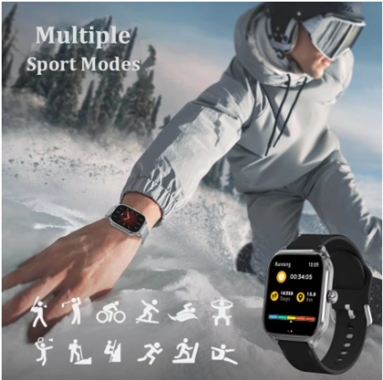 Smart Watch 2.01-inch HD Display Receive Make Calls Message Preview Sport Mode Weather Forecast Smart Watch
