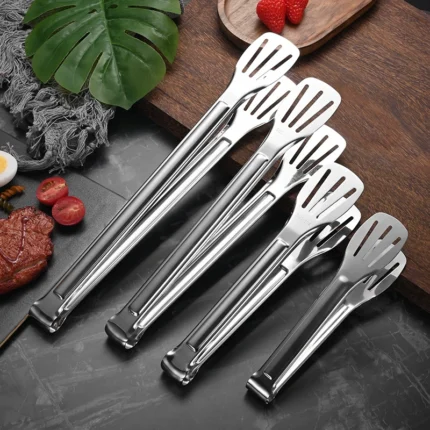 Stainless Steel Food Tongs Barbecue Tongs Meat Salad Steak Food Serving