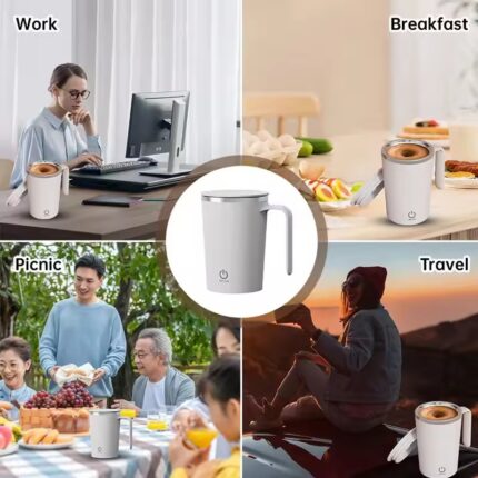 400ml Automatic Stirring Cup Mug Rechargeable Portable Coffee